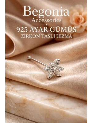 Begonia Accessories 925 Ayar Gümüş Yusufçuk Figürlü Minimal Zirkon Tek Taşlı 1 Adet Hızma – Tragus Küpe, Unisex Gümüş Takı, Zarif & Şık Tasarım, Günlük ve Özel Gün Kullanımı