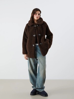 Lc Waikiki Yeni Sezon Gömlek Yaka Kadın Pelüş Mont