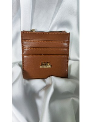 Armalı Taba Kadın Cüzdanı Çıtçıtlı Kapaklı, Içten Fermuarlı, Kartlık Bölmeli