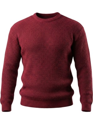 Çamaşır Kenti Erkek Bisiklet Yaka Örme Kazak