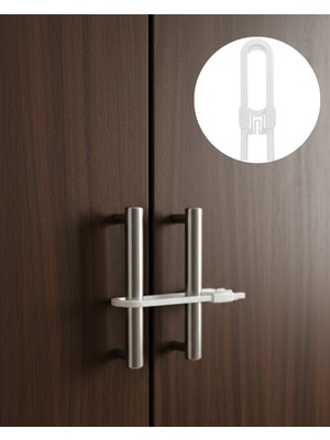 Marsilyan 4 Adet Dolap Kapak Kilidi Ev Içi Güvenlik Için Pratik Koruma Seti