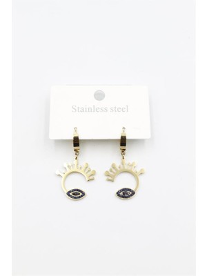 İsmiyle Al Göz Küpe - Altın