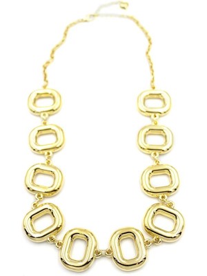 İsmiyle Al Metal Şekilli Kolye - Altın