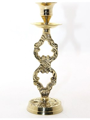 Tekli Pirinç Şamdan Model 4