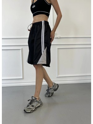 Marsilyan Bloklu Paraşüt Şort