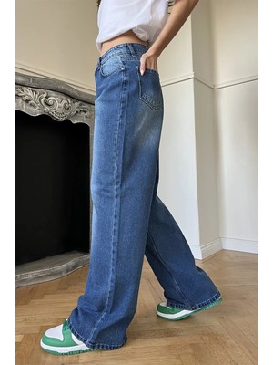 Marsilyan Yıkama Detaylı Retro Baggy Jean