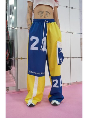 Marsilyan Mixed Panelli Streetwear Pantolon