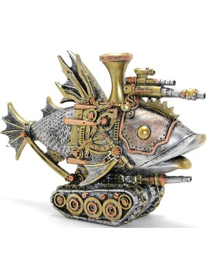 Steampunk Polyester Tasarım Balık Figürü