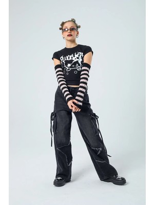 Marsilyan Yıldız Parçalı Kargo Baggy Jean
