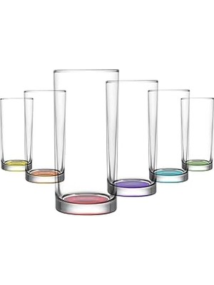 SHC4200 Liberty Renkli Tabanlı 6'lı Meşrubat Bardağı