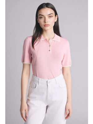 DeFacto Fitted Polo Yaka Kısa Kollu Triko Tişört C1498AX26SP