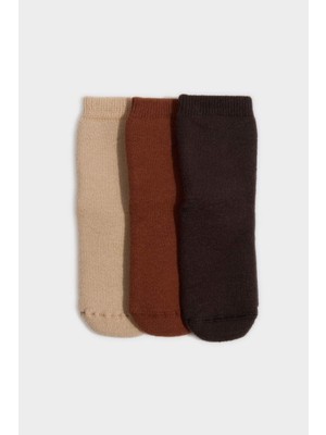 DeFacto 3'lü Pamuklu Havlu Çorap Erkek Bebek H2801A5NS