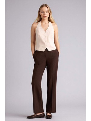 DeFacto Straight Fit Normal Bel Düz Paça Pantolon F7380AX26SP