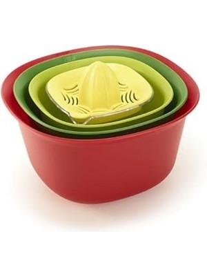 SHC4200 Ultraform Intro Kırmızı Karıştırma Kabı Set 5 Parça