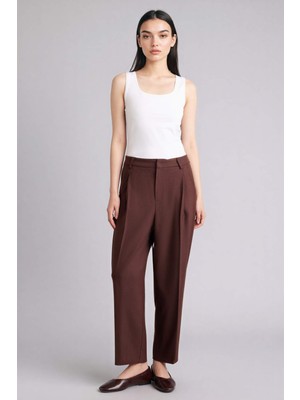 DeFacto Carrot Fit Çift Cepli Yüksek Bel Düz Paça Pantolon G7830AX26SP