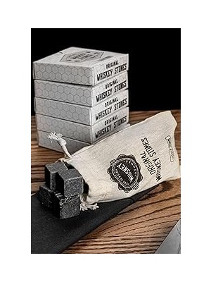 SHC4200 Hediyesepeti 5 Adet 12'li Doğal Mermer Viski Soğutma Taşı (60 Adet Viski Taşı)