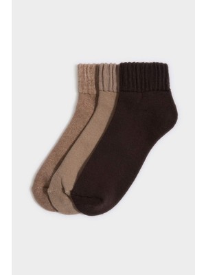 DeFacto Kadın 3'lü Pamuklu Havlu Çorap H2521AXNS