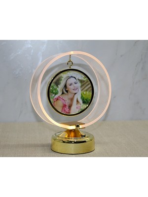 SHC4200 Kişiye Özel Fotoğraf Alanlı Yuvarlak LED Çerçeve