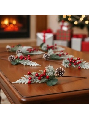 Uslucan Alışveriş Dekoratif Kozalaklı Yapay Kokina