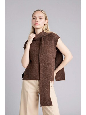 DeFacto Şal Detaylı Ribana Süveter H3793AX26SP