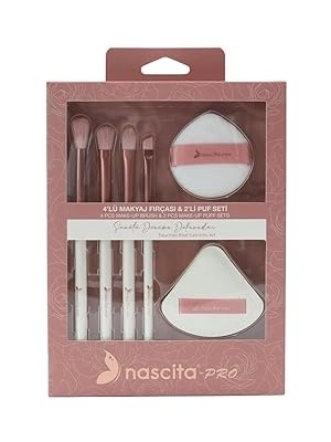 SHC4200 Nascita 4lü Makyaj Fırçası ve 2li Puf Seti - 162