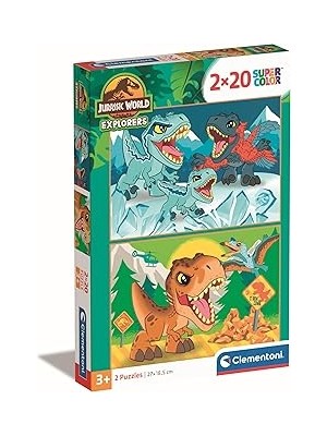 SHC4200 Clementoni 2X20 El. Super Kolor Jurassic World [puzzle]