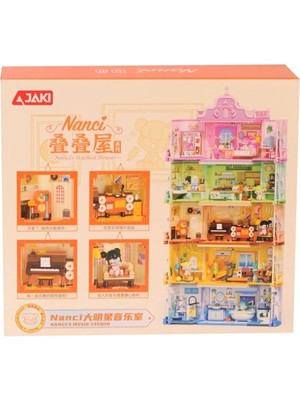 NW NessiWorld HK133 Jaki Büyük Yıldız Müzik Odası 256 Parça Block Oyuncak