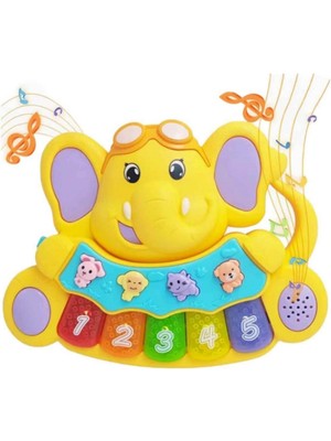 NW NessiWorld Sesli ve Işıklı Piyanolu Fil