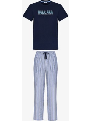 Penti Erkek Renkli Big Blue Sea Pijama Takımı