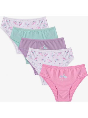 Penti Renkli Kız Çocuk Lovely Pamuklu 5'li Slip Külot