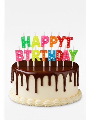 NW NessiWorld Happy Birthday Renkli Mum