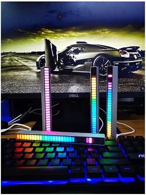 Uslucan Alışveriş Rgb Sese Duyarlı Taşınabilir Ekolayzer LED Çubuk