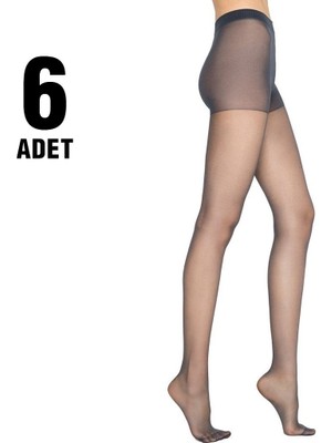 Penti Fit 15 Bayan Külotlu Çorap 6'lı Renkli M Beden ile Konforlu Günlük Kullanım