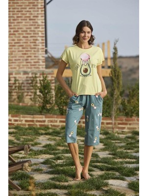 Aria's Closet Desenli ve Baskılı "yoga Sport" Kapri Takımı