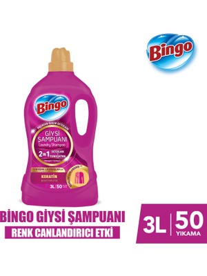 Bingo Giysi Şampuanı 2ın1 Renk Canlandırıcı Etki 3L