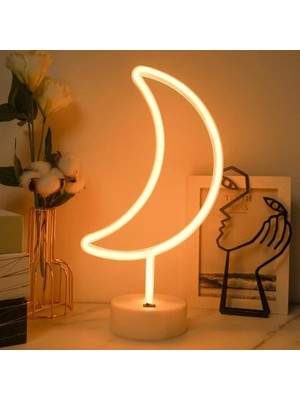 Uslucan Alışveriş Ay Neon LED Lamba