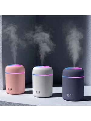 H2O USB Hava Nemlendirici LED Işıklı Mini Buhar Makinesi Ev Ofis Araç