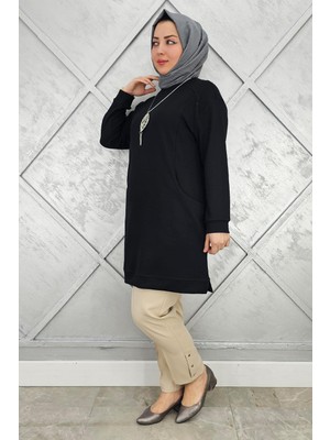 Pys Giyim Kadın Kolye Detaylı Tesettür Tunik