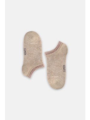 Suwen Color Stripe Sneaker Çorap