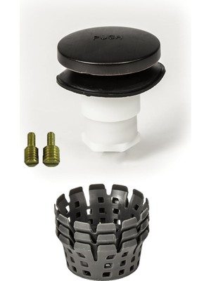 Velora Evrensel Parmak Dokunuşu (Uç Burun, Ayakla Çalışan) Banyo Küveti/küvet Tahliye Tıkacı 3/8 Inç ve 5/16 Inç Bağlantı Elemanları Içerir