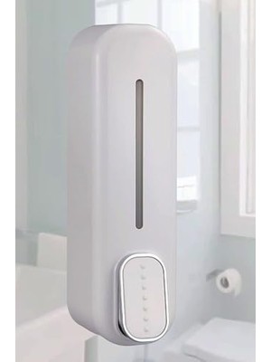 Velora Duvara Monte 350ML Beyaz Sabunluk Sıvı Banyo El Duş Jeli Şampuan Dağıtıcısı 1450