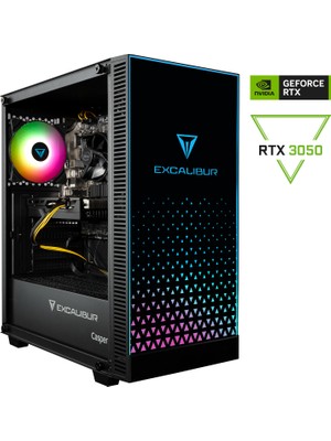 Casper Excalibur E65L.144F-BV50A-0FC Intel Core i5-14400F 16GB 500GB RTX 3050 W11H