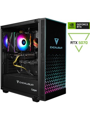 Casper Excalibur E65L.144F-DV70X-0HD Intel Core i5-14400F 32GB 480GB RTX 5070 Freedos