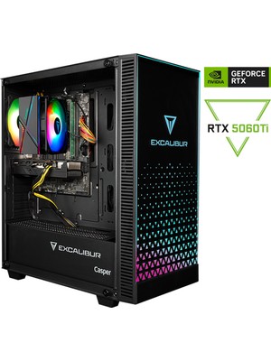 Casper Excalibur E65H.225F-DFT0X-0HD Core Ultra 5-225F 32GB 1TB RTX 5060TI Freedos