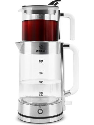 Emsan Feel Steel Xl Cam Çay Makinesi