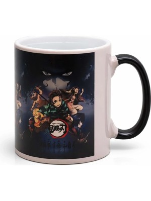 Uslucan Alışveriş Porselen Renk Değiştiren Demon Slayer Kupa Bardak