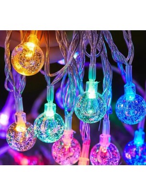 Uslucan Alışveriş Kristal Top Gün Işığı Dekoratif Işık 5 Metre 28 LED