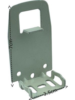 MorPerde Dar Kasa Kare Pimli Uzun Krem Boyalı Metal Ayak