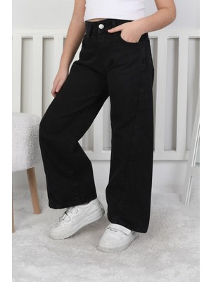 Moonch Kız Çocuk Geniş Paça Jean Pantolon – Rahat ve Şık Tasarım