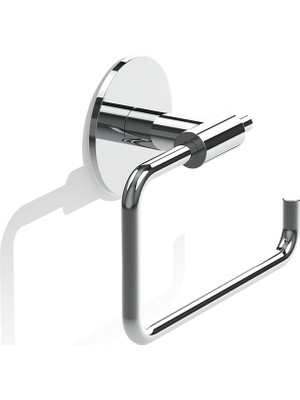 Decor Walther Basic Sk Tuvalet Kağıtlık, Açık, Yapışkanlı - Krom
